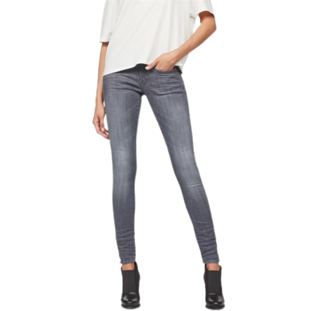 G-Star Raw Lynn-D Mid Super Skinny Ultimate Stretch Denim Jeans Sz 28x30.